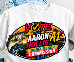White Vote Aaron A1 Hollis campaign t-shirt
