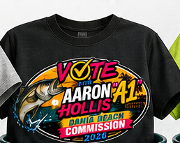 Black Vote Aaron A1 Hollis campaign t-shirt
